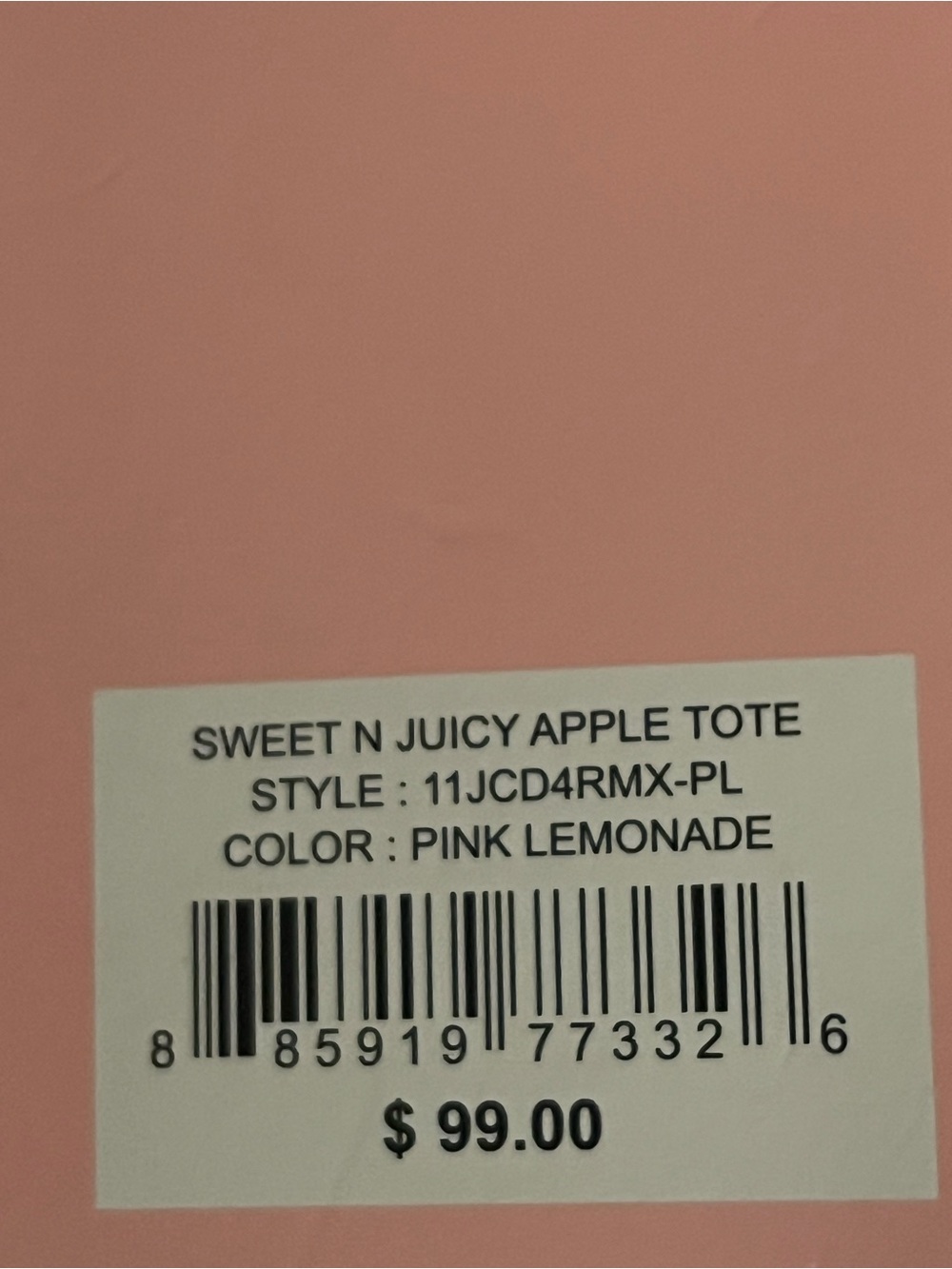 Juicy Couture Pink Strawberry Patch Tote with Branded Strap - Picture 6 of 7